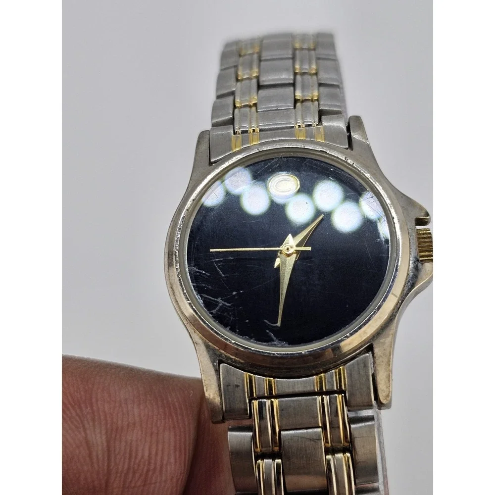 Cherokee‎ Women's Watch 25MM Black Dial Gold Gray Bracelet Band 7